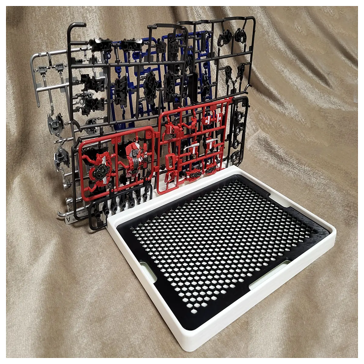 Model Assembly Waste Collection Tray Easy Resin Model Sprues Cleaning Tool Model Making Accessory Storage Model Part Storage
