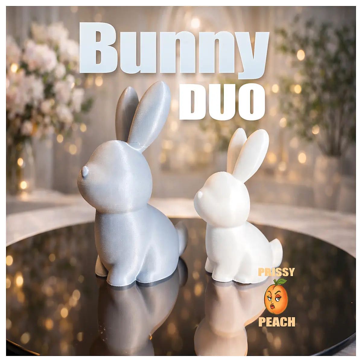 cute rabbit figurine home decor shelf ornament garden statue animal art kids bedroom nursery