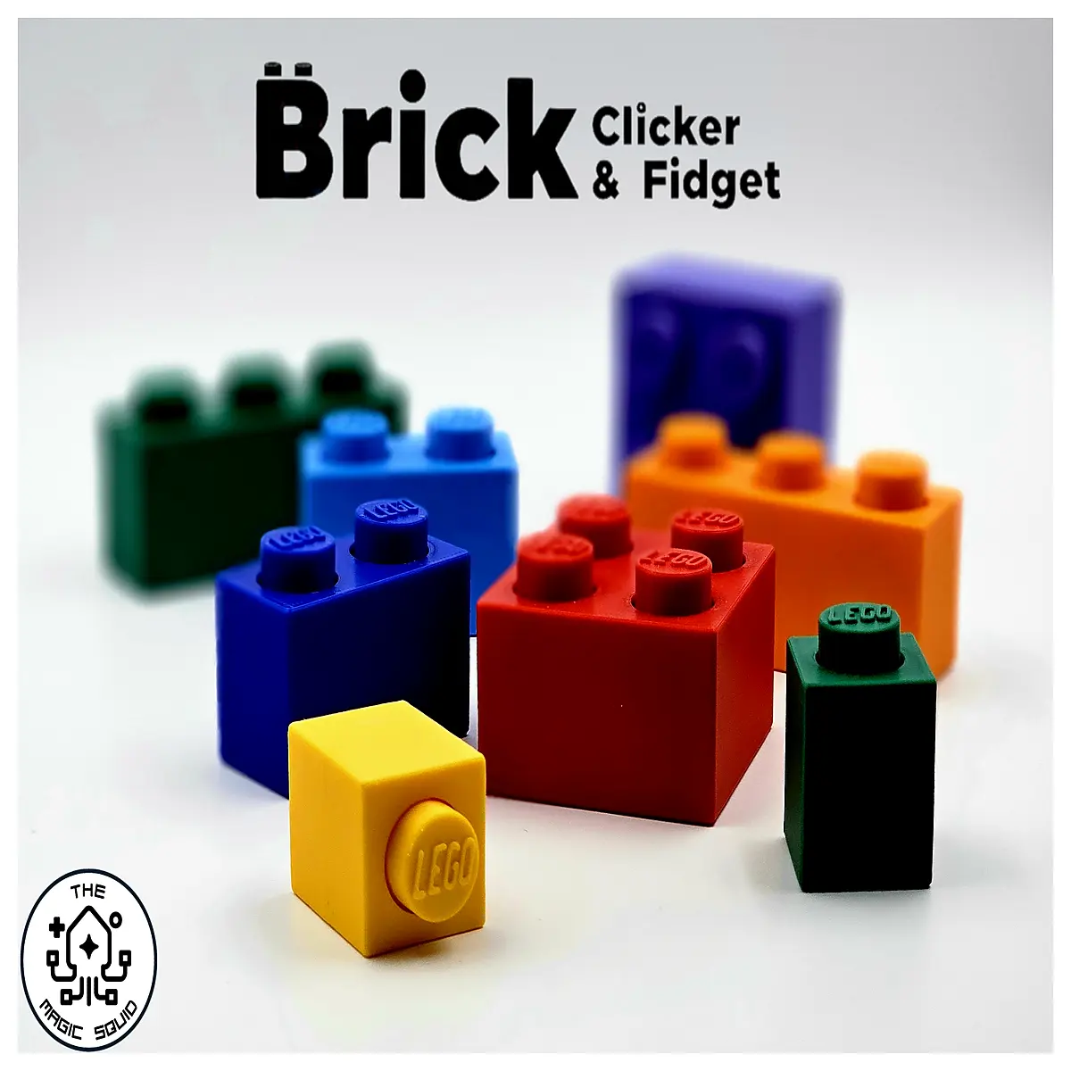 Building Block Stress Relief Clips 4 s Available Anxiety Relief Desktop Puzzle Game Kids Adults Stress Toy