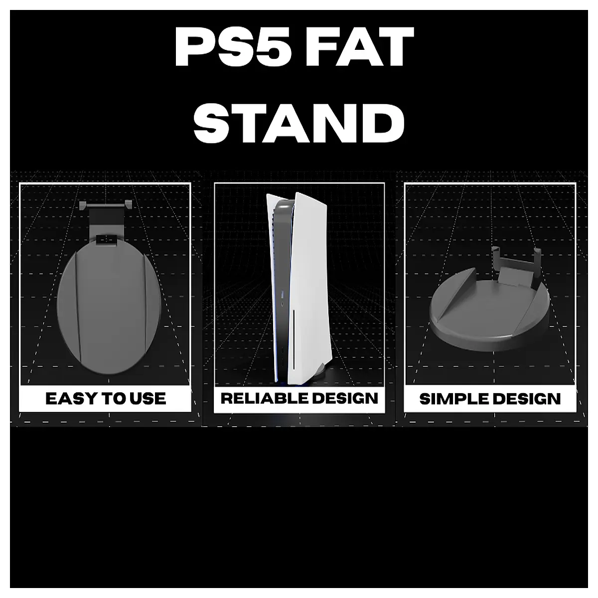 PS5 Thick Console Stand Game Console Holder TV Stand Wall Mount Gaming Accessory Support Bracket Stable Support