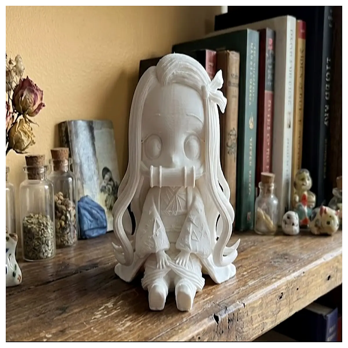Nezuko Model Figure Anime Cosplay Prop Realistic Doll Collectible Display Piece Anime Model Accessories