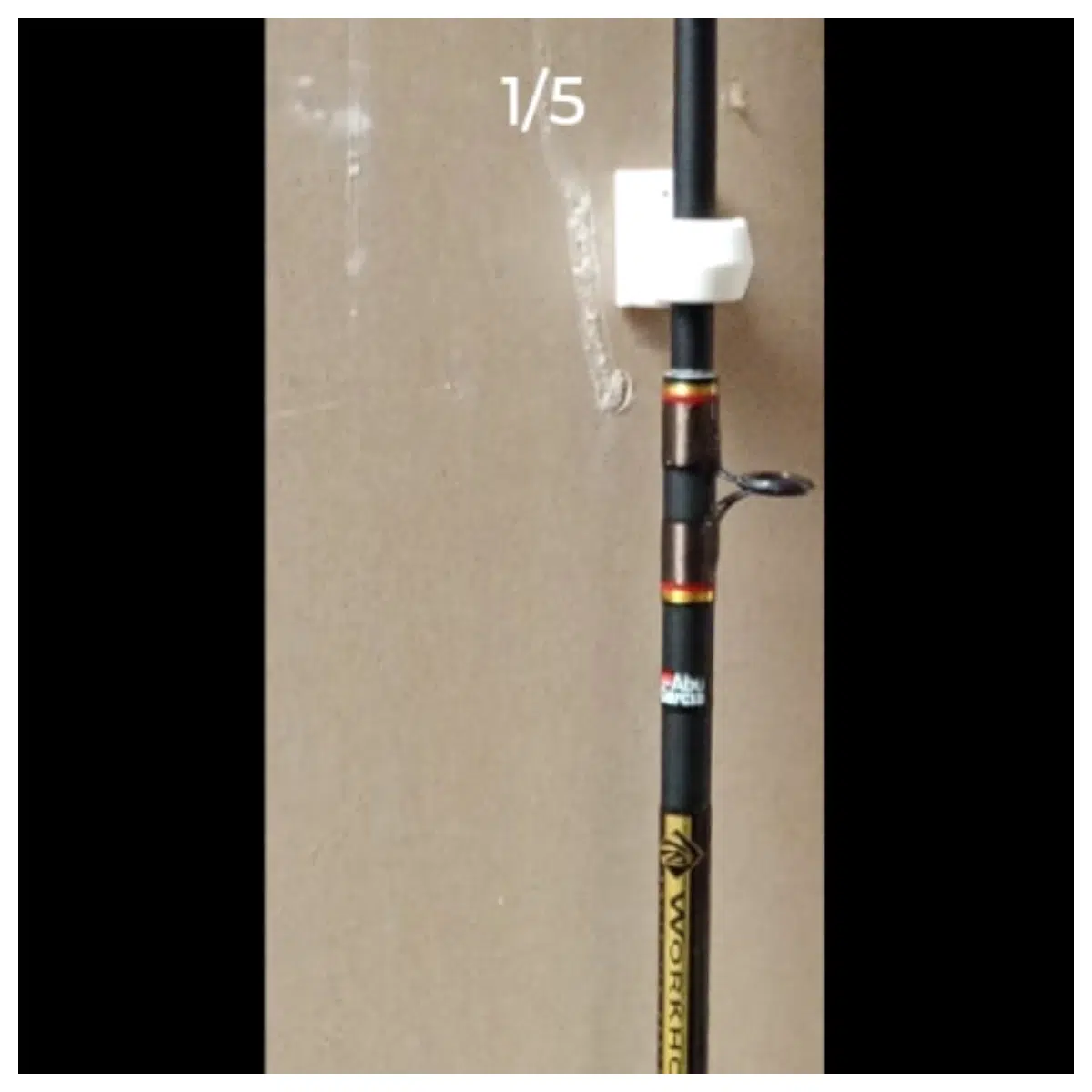 Fishing Rod Holder Wall Mount Fishing Tackle Rod Rack Indoor Outdoor Fish Pole Support Accessory