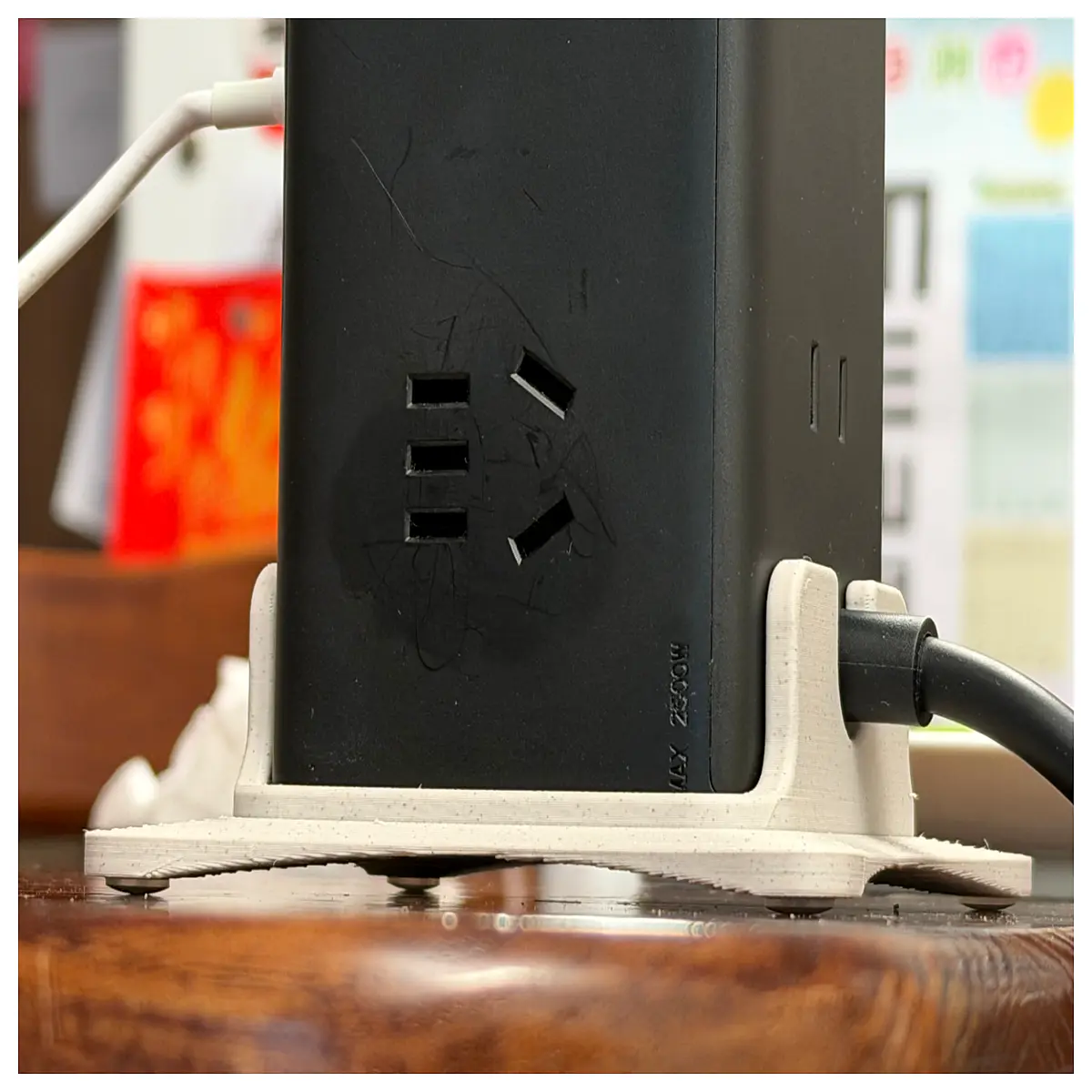 baseus 100w desktop power strip socket with usb c fast charging cable management organizer for home office desk