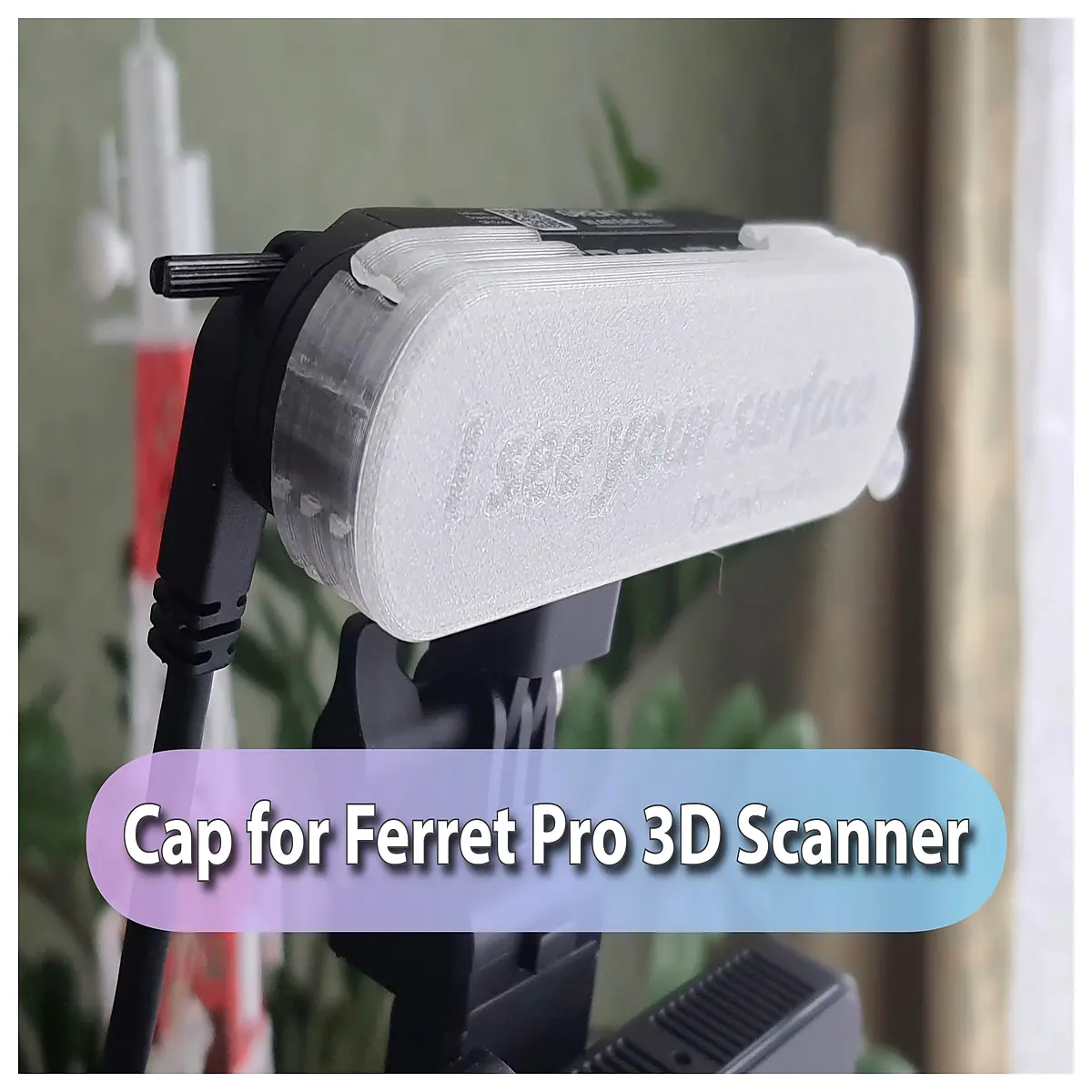 Ferret Pro 3D Scanner Cover Scanning Accessory 3D Modeling Parts Precision Cover Scan Protection