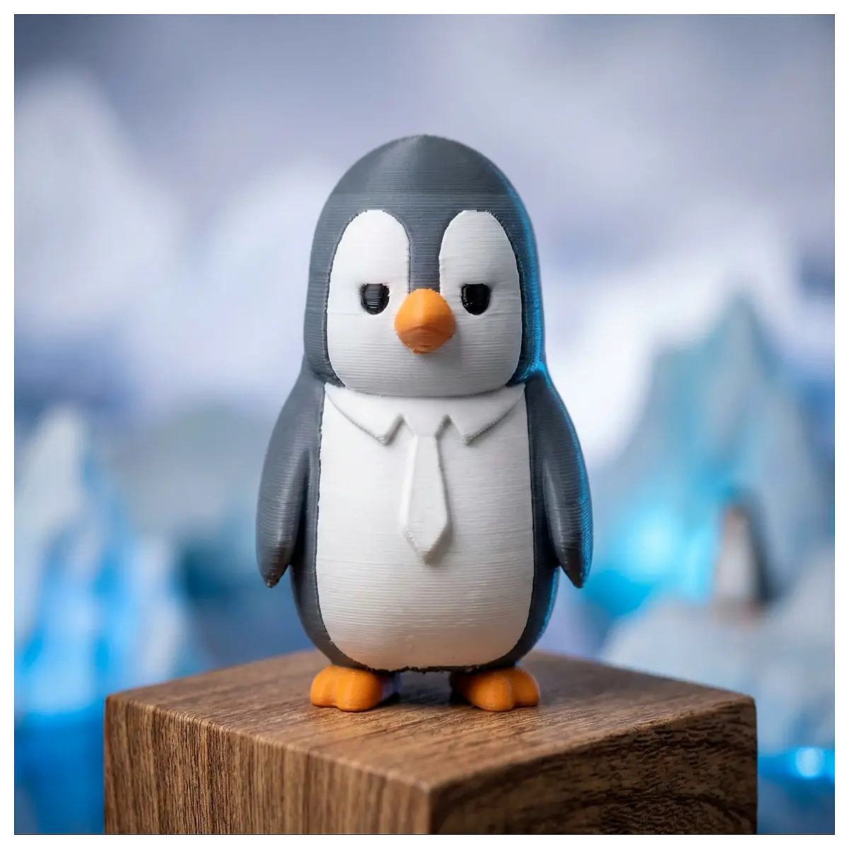 cute penguin desk toy for office workers stress relief squeeze figure funny colleague gift workplace humor decor