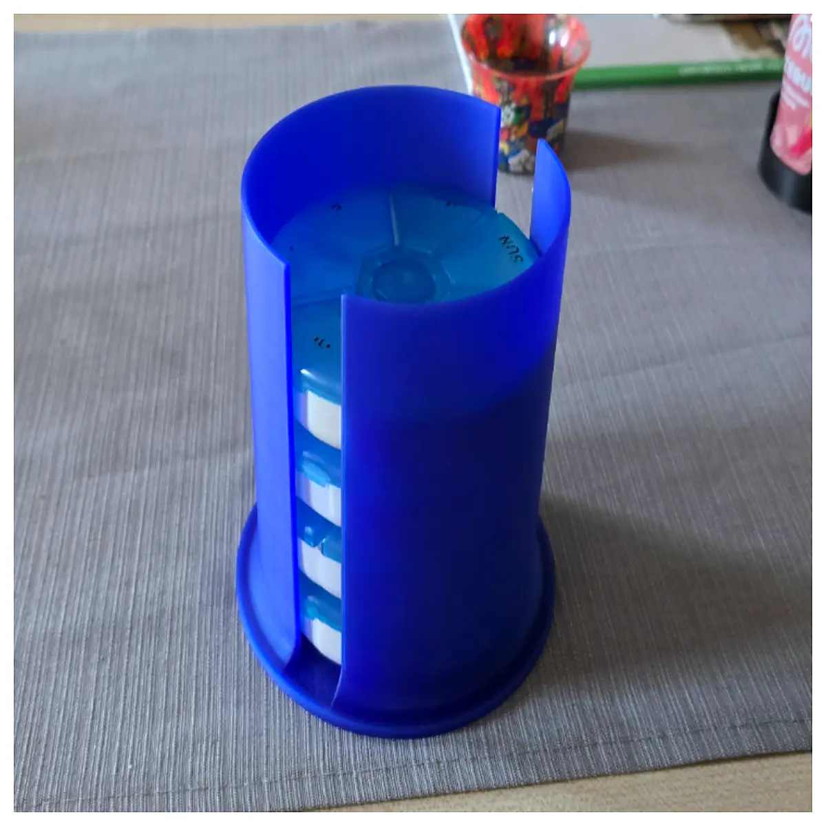 medication organizer holder for pill box counter top desktop storage