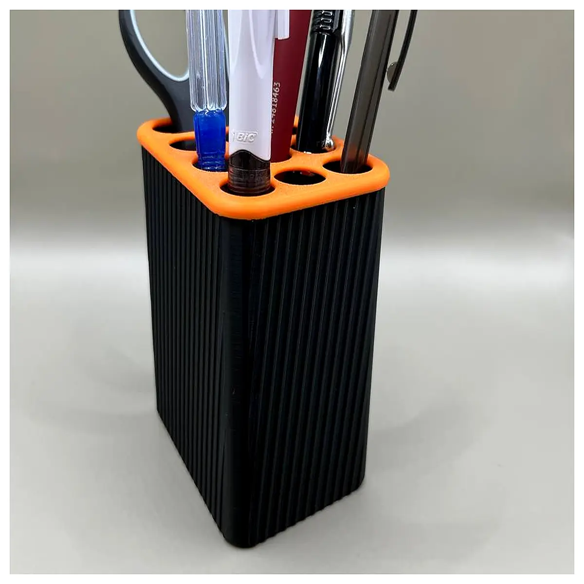 desk organizer with pen holder desktop storage box for office supplies plastic pencil cup clutter workspace accessories