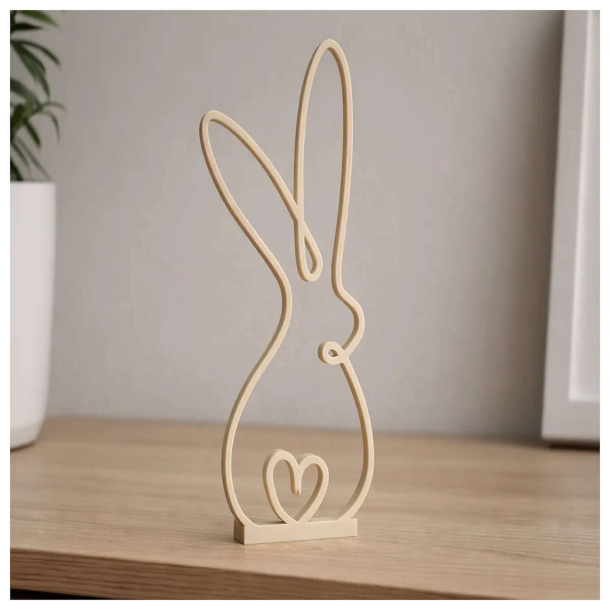 Minimalist Rabbit Figurine Desk Decor Home Accent Cute Cartoon Ornament Mini Rabbit Toy Living Room Bedroom Decoration