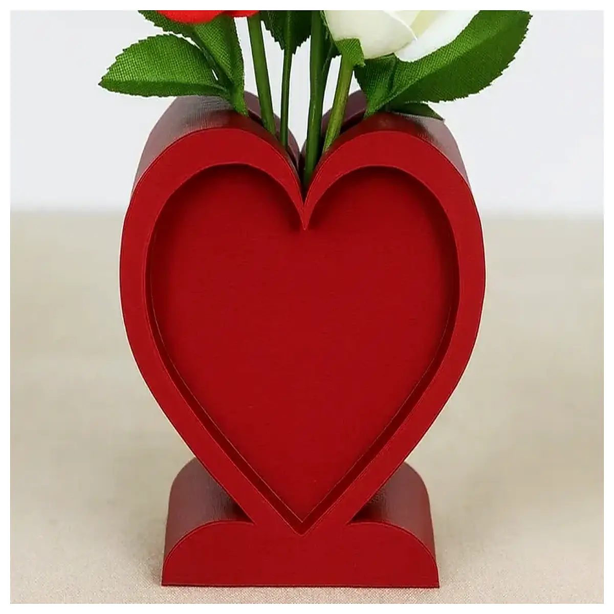 Shaped Vase Decorative Vase Romantic Gift Flower Vase Centerpiece for Table Decoration Love Gift Container