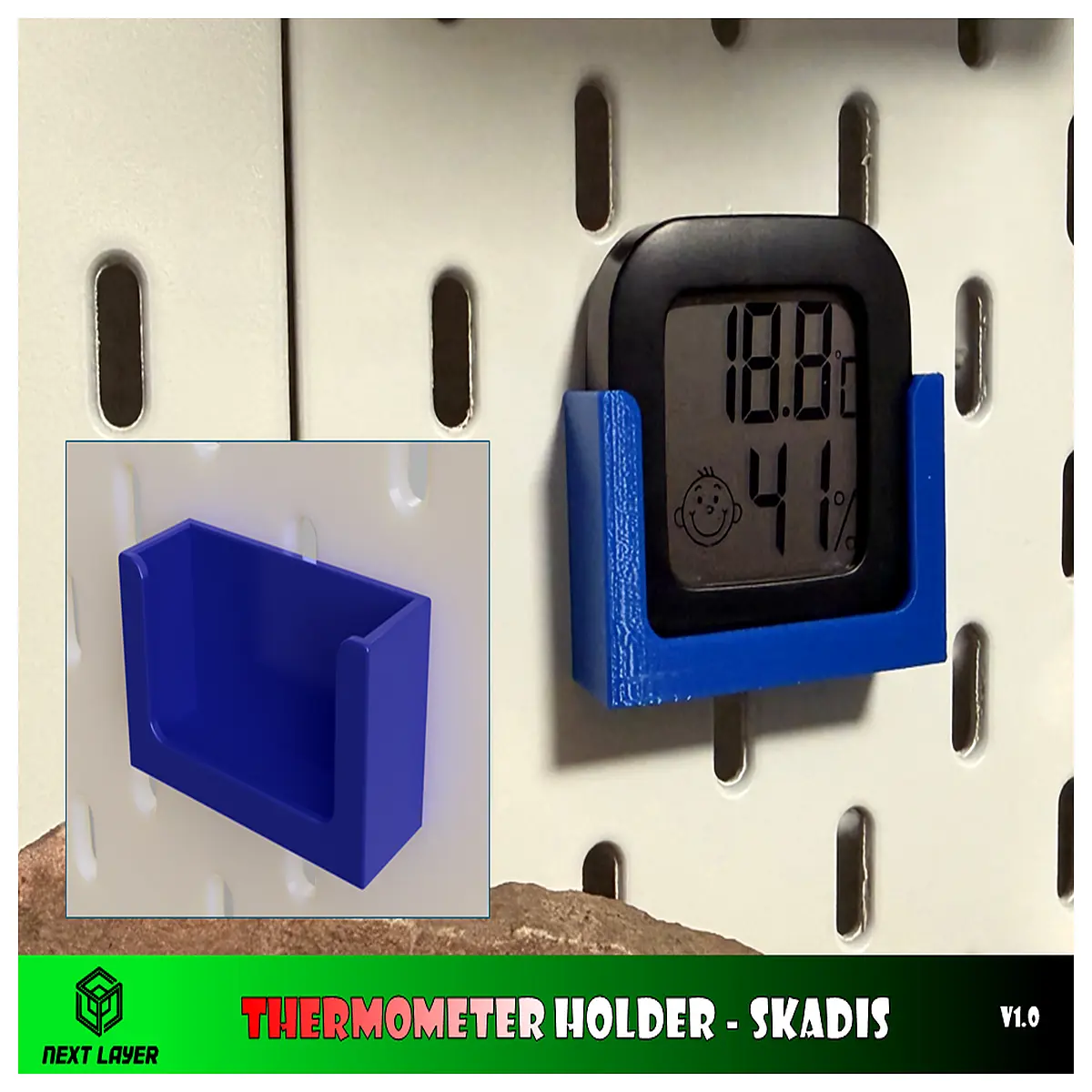 Thermometer Holder Wall Mount Desktop Stand Lab Equipment Support Stable Holder Measurement Support