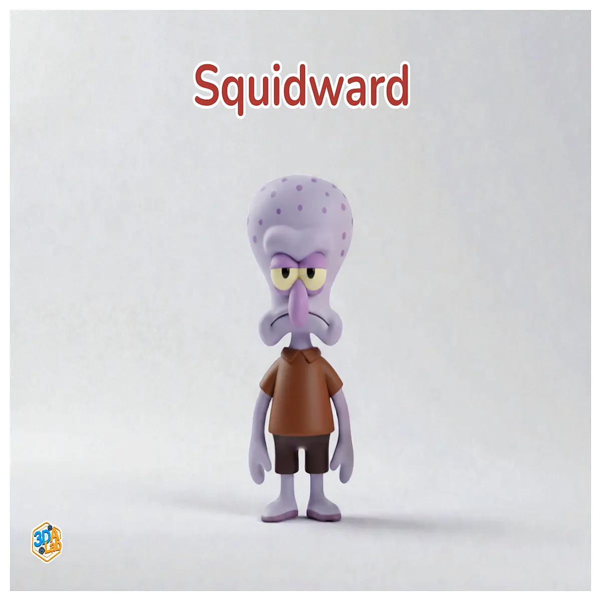 squidward tentacles stylized cartoon art print poster wall decor for bedroom living room