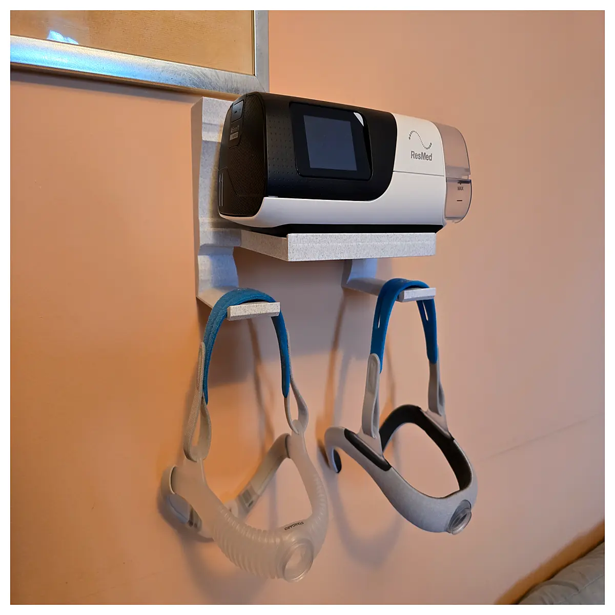 ResMed Airsense 11 Support Stand Accessory Hooks Bracket Attachment Respiratory Therapy Parts Replacement