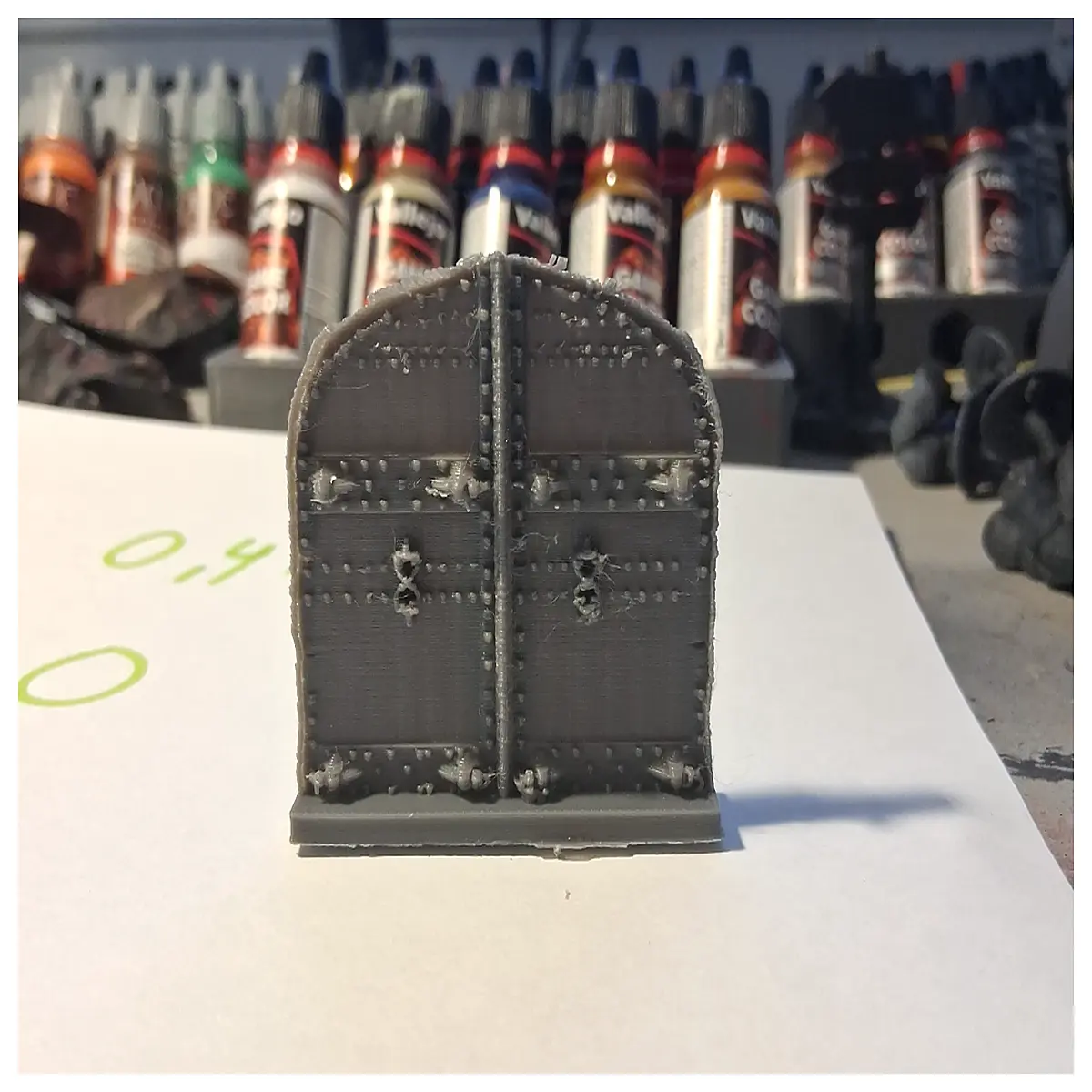 medieval double door prop dungeon castle horror movie set decoration