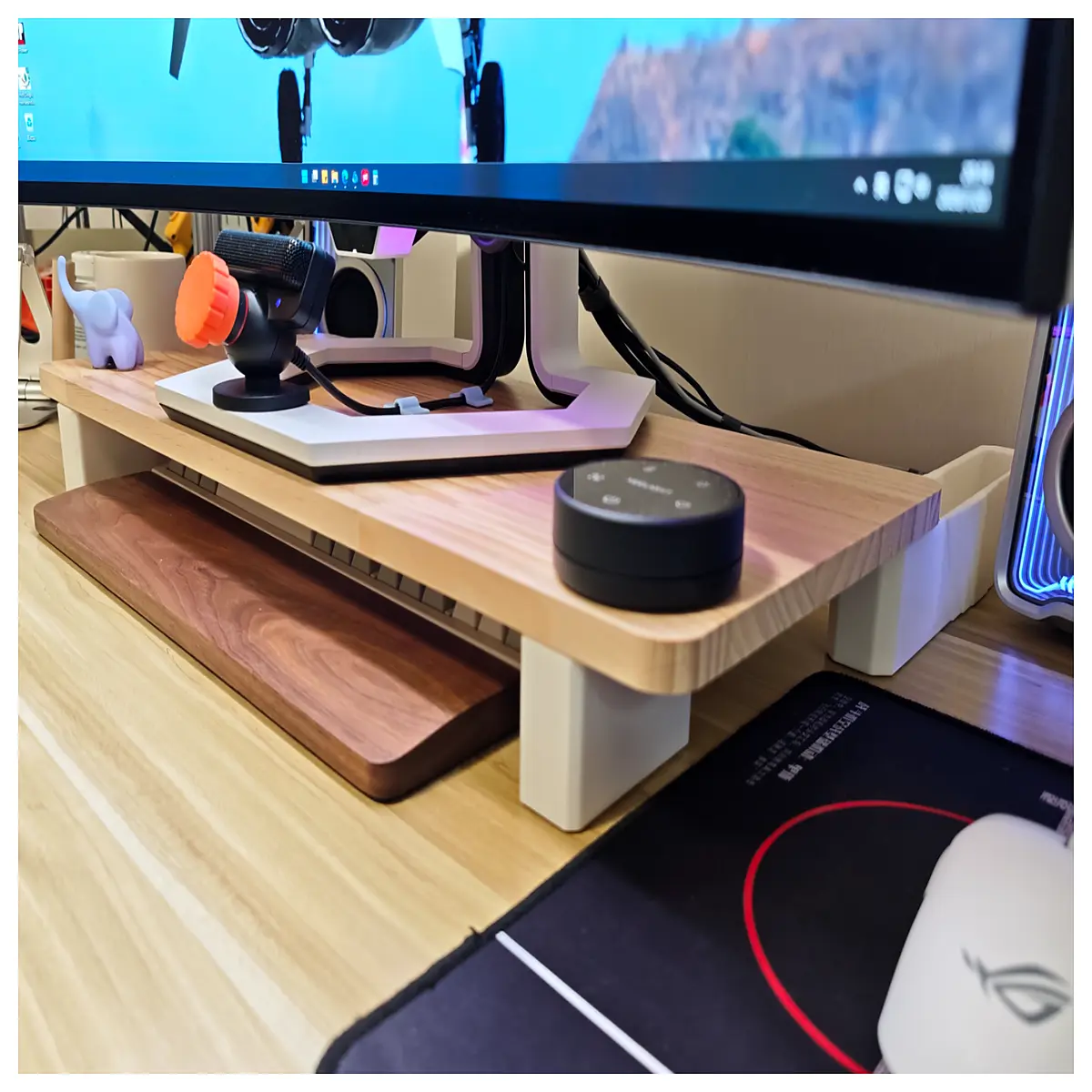 dual monitor arm mount for desk adjustable gas spring screen holder tilt swivel vesa bracket cable management system