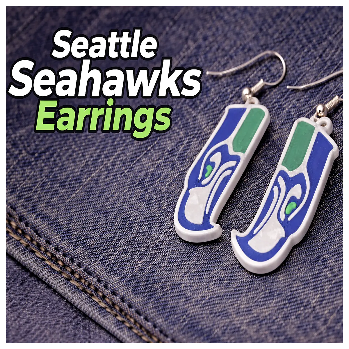 Seattle Earrings Team Merchandise Gift Accessories Collection
