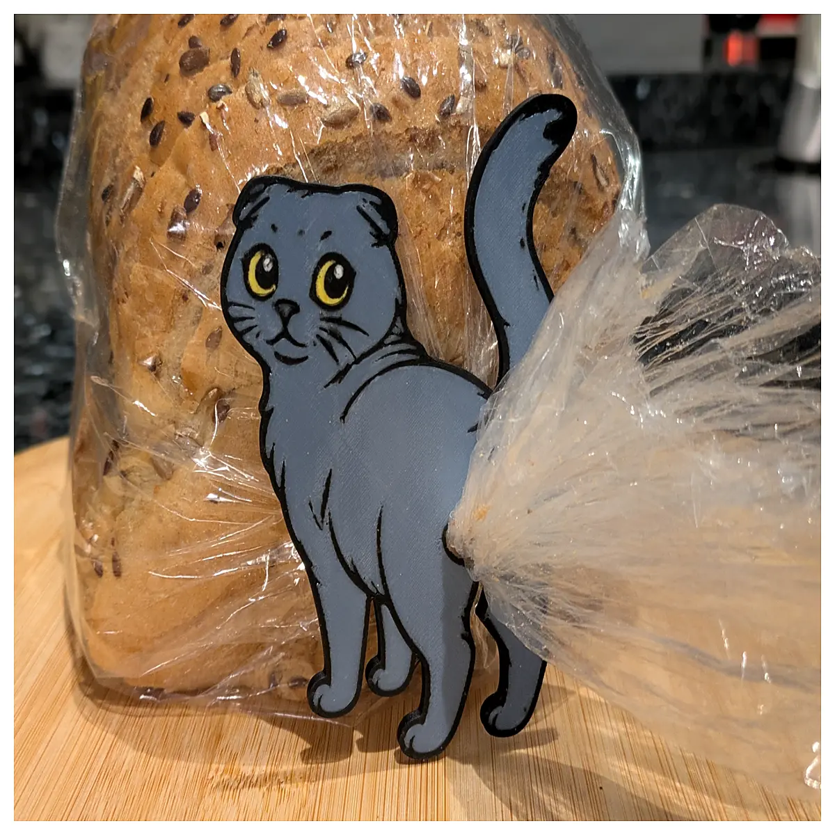 Scottish Fold Cat Bag Clip Toy Cat Puzzle Toy Interactive Play Kitten Enrichment Grab
