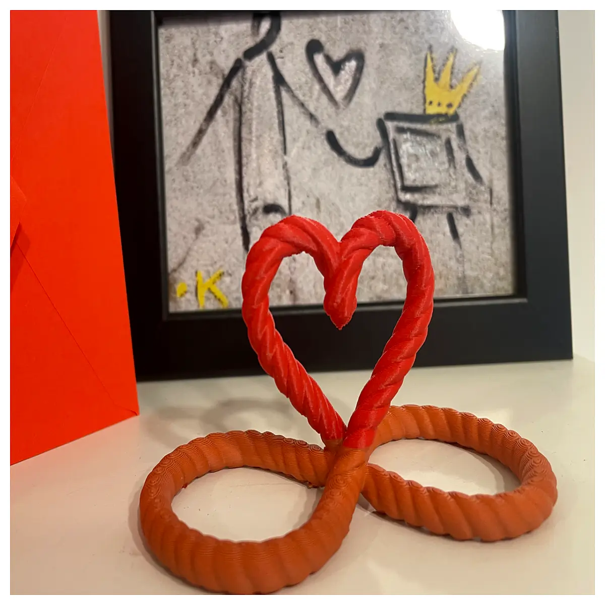 Infinite Hemp Rope Box Valentine s Day Gift Wrap with Sentiment Romantic Surprise Shaped Box Couple s Keepsake