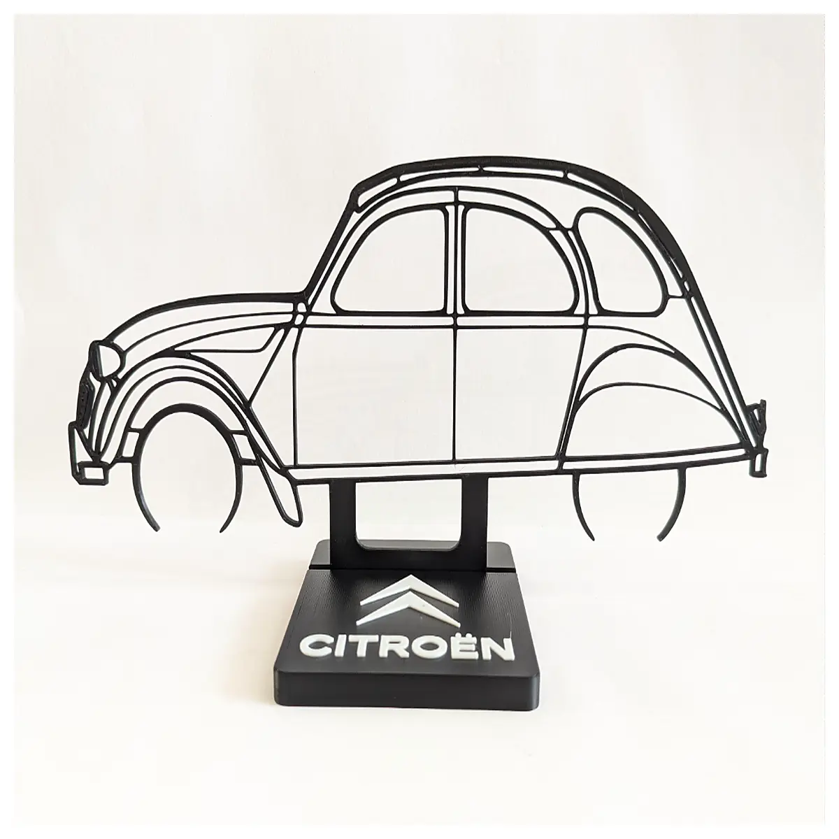 2CV Silhouette Model Car Decoration Car Collection Model Toy Car Parts Accessories