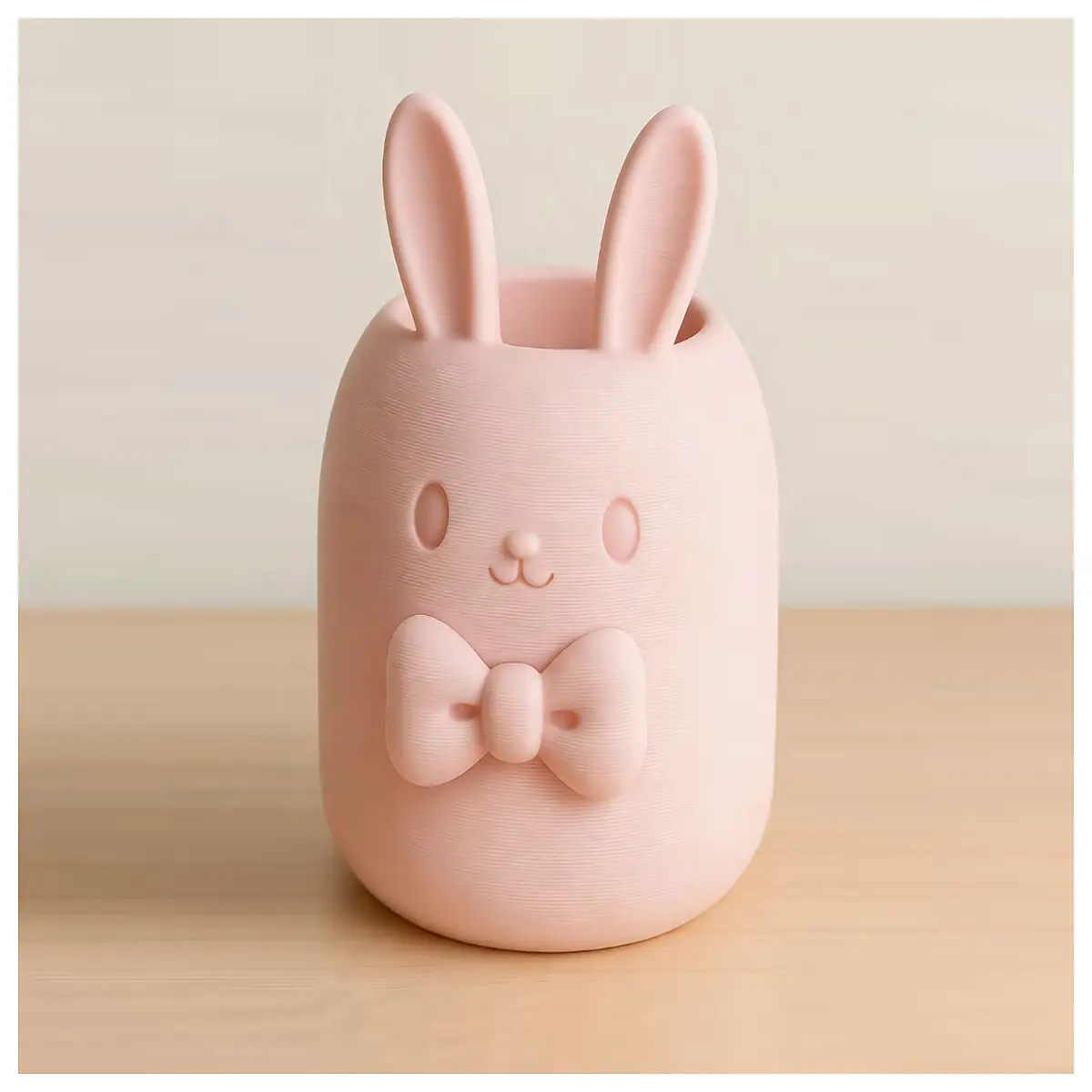cute bunny pen holder desk organizer rabbit stationery cup for kids office school supplies storage