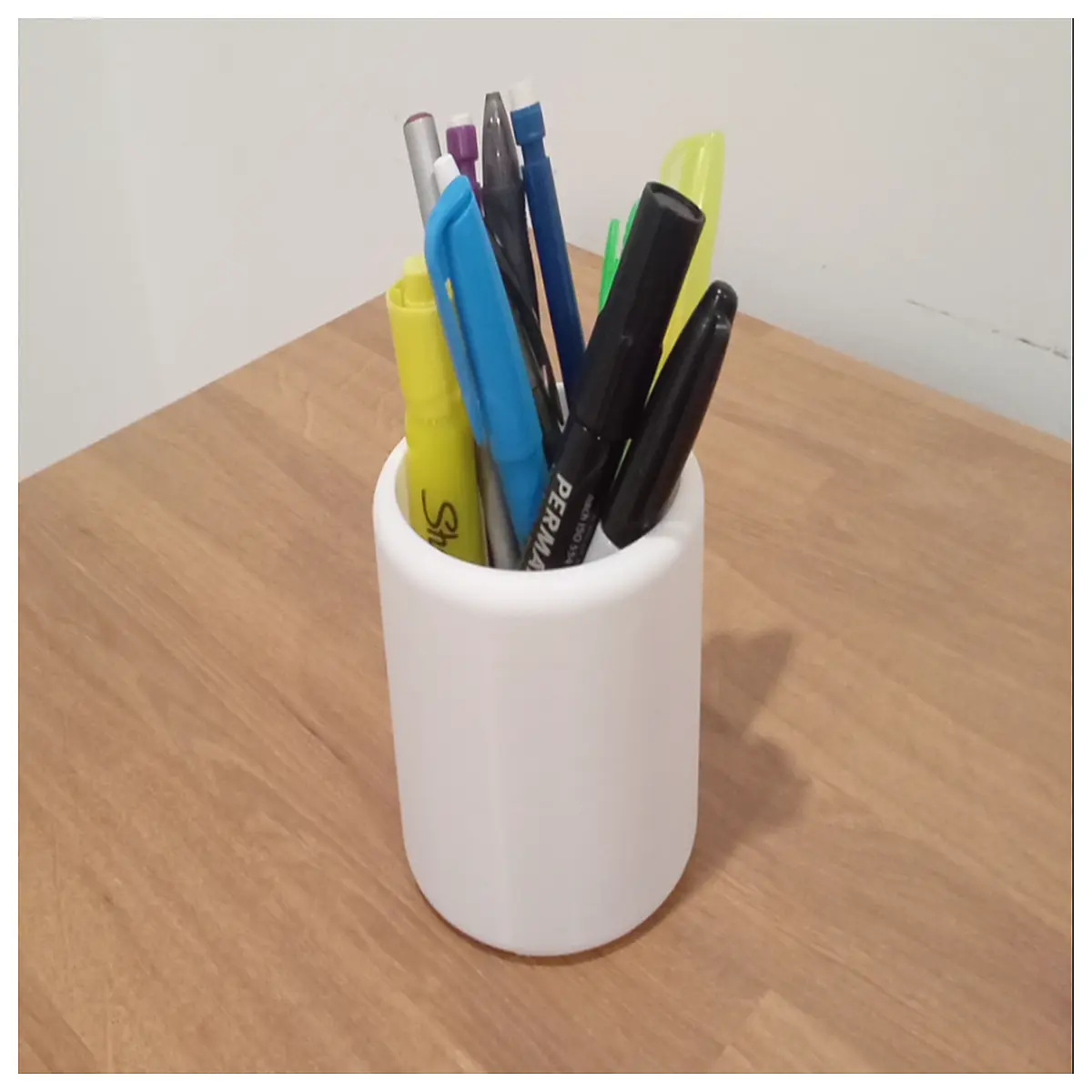 Toothbrush Pencil Holder Organizer Desk Storage Pen Case Holder Toothpaste Box Multi Purpose Stand for Bathroom Office
