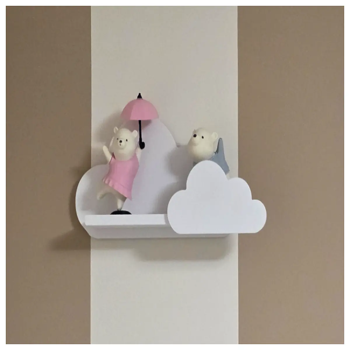 Fantasy Cloud Floating Shelf Creative Home Storage Living Room Bedroom Decor Hanging Display Shelf Multi Tiered Organizer