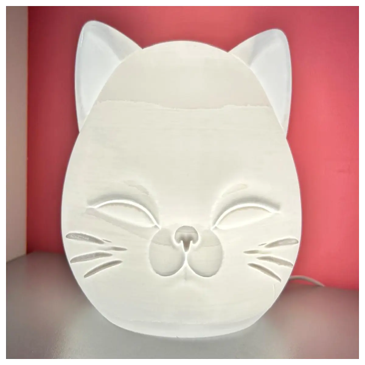 cute cat night for baby nursery animal with remote control warm glow bedroom decor rechargeable pet shape bedside reading