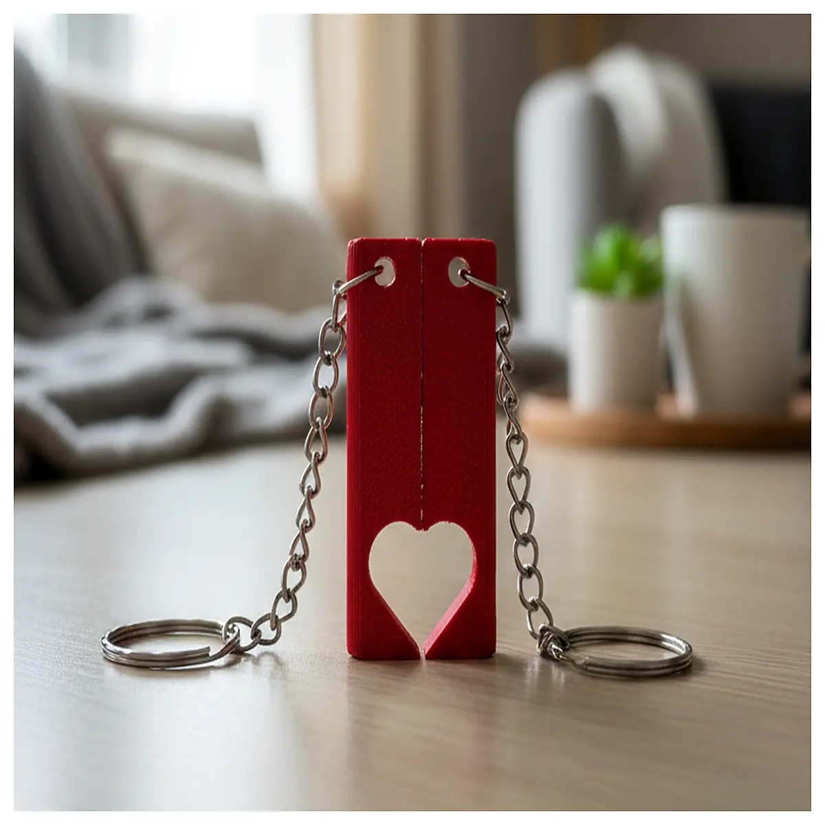 Double Keychain Car Decoration Auto Accessory Personalized Key Chain Car Gift Essential for Car Owners