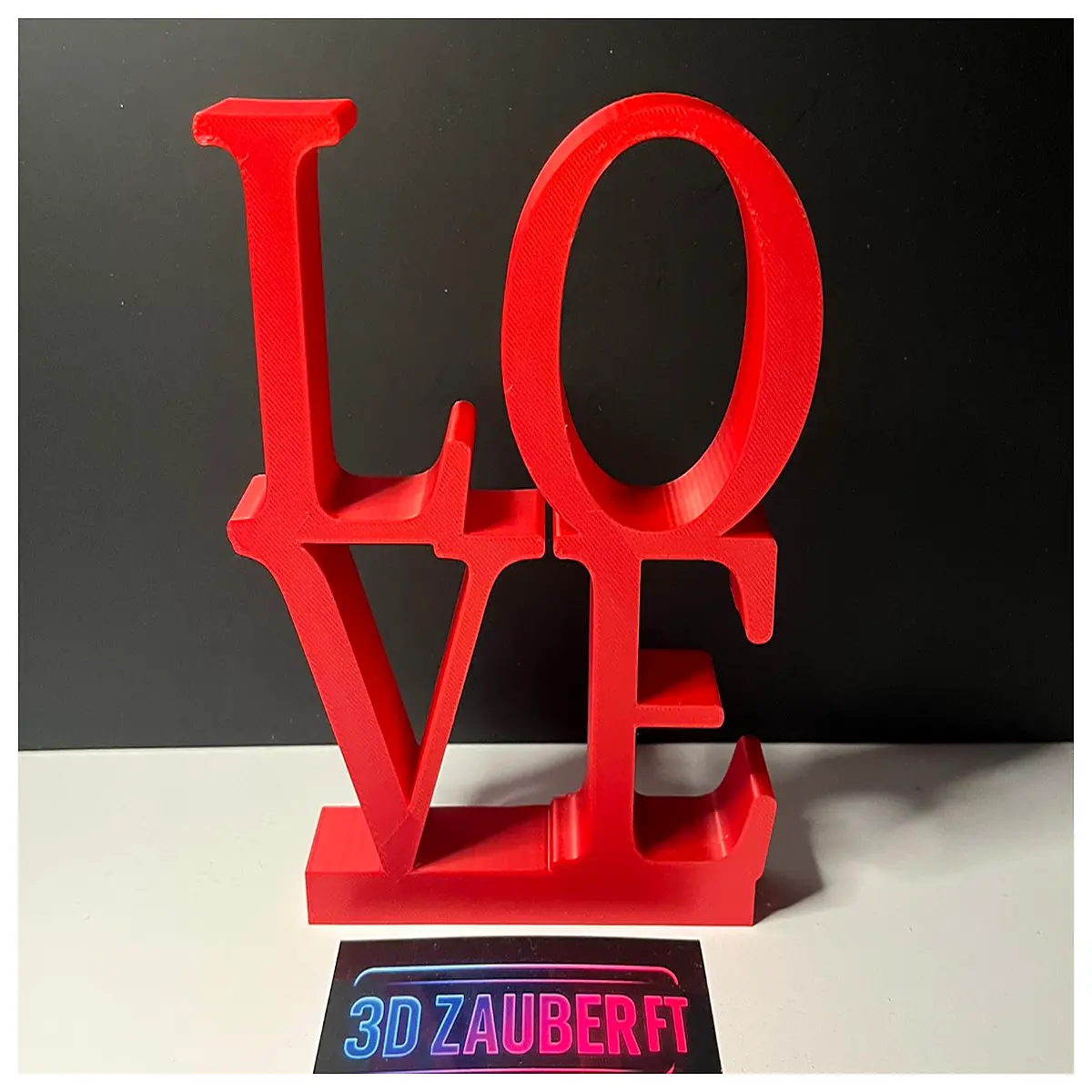 LOVE Deco Stand 3D Sign Decoration Display Stand Tabletop Decor Gift Window Display Accessory