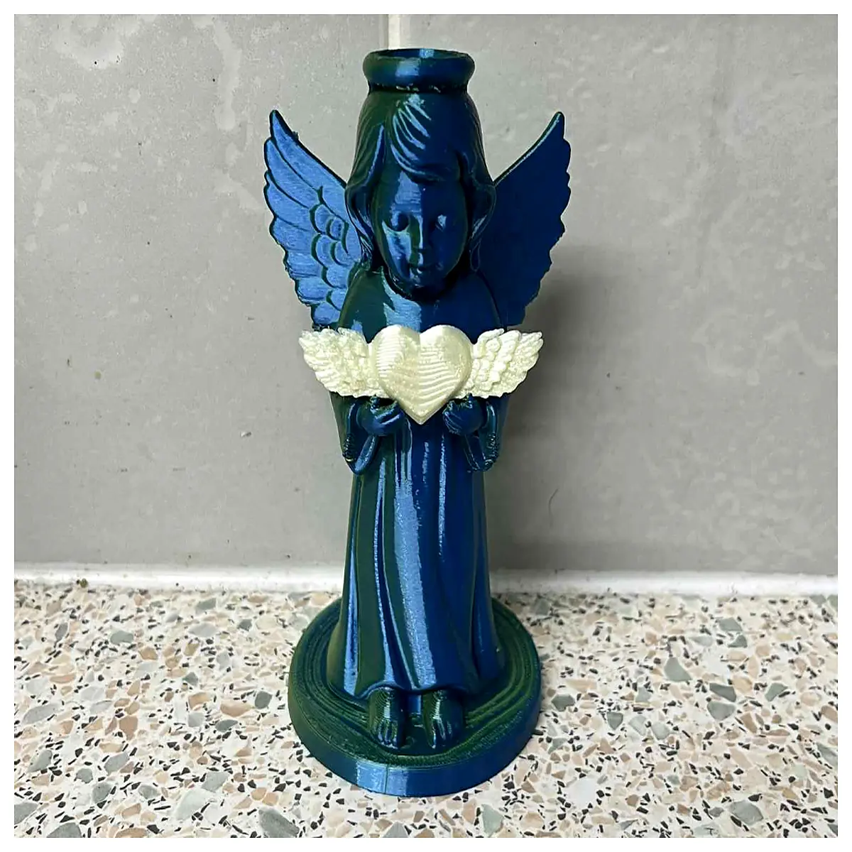 cute angel figurine for baby nursery decor spirit statue christening gift idea home shelf ornament religious blessing decoration