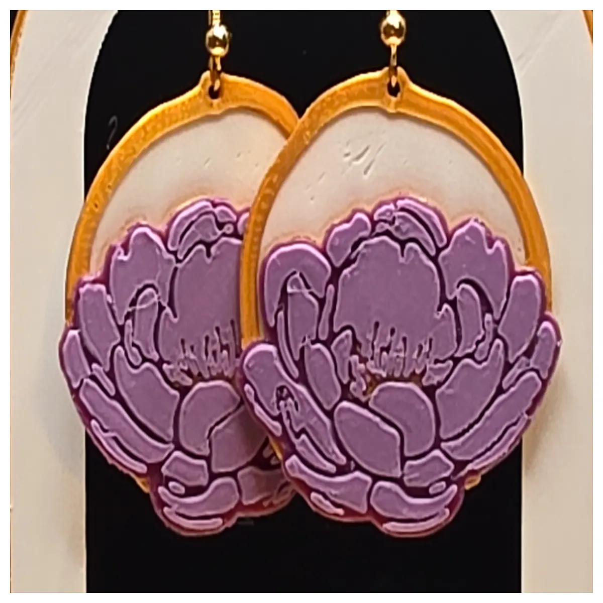 Peony Earrings Women s Style Elegant Flower Earrings Jewelry Decoration Peony Accessories Wearing Charm