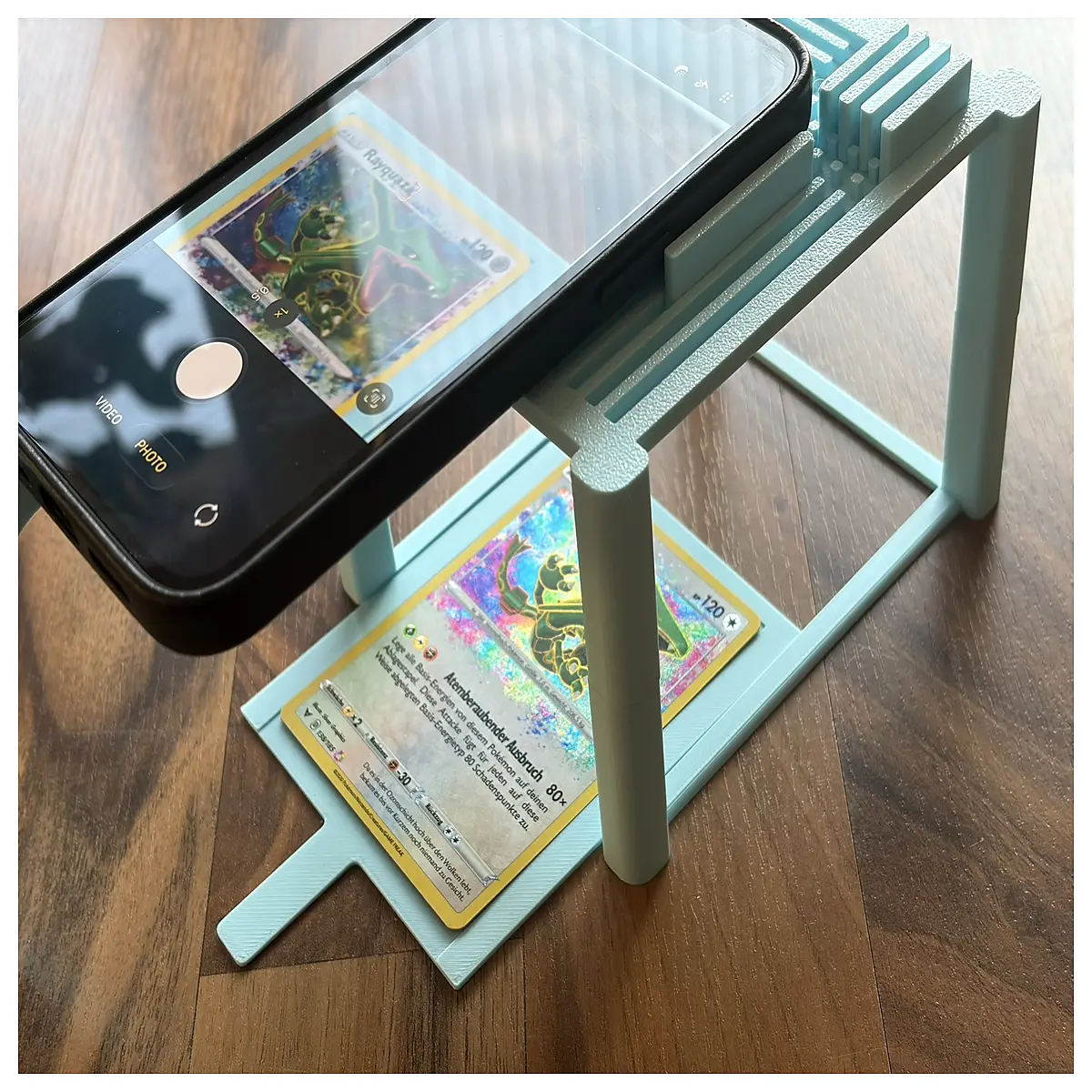 card game photography holder for board games tabletop setup macro lens mount