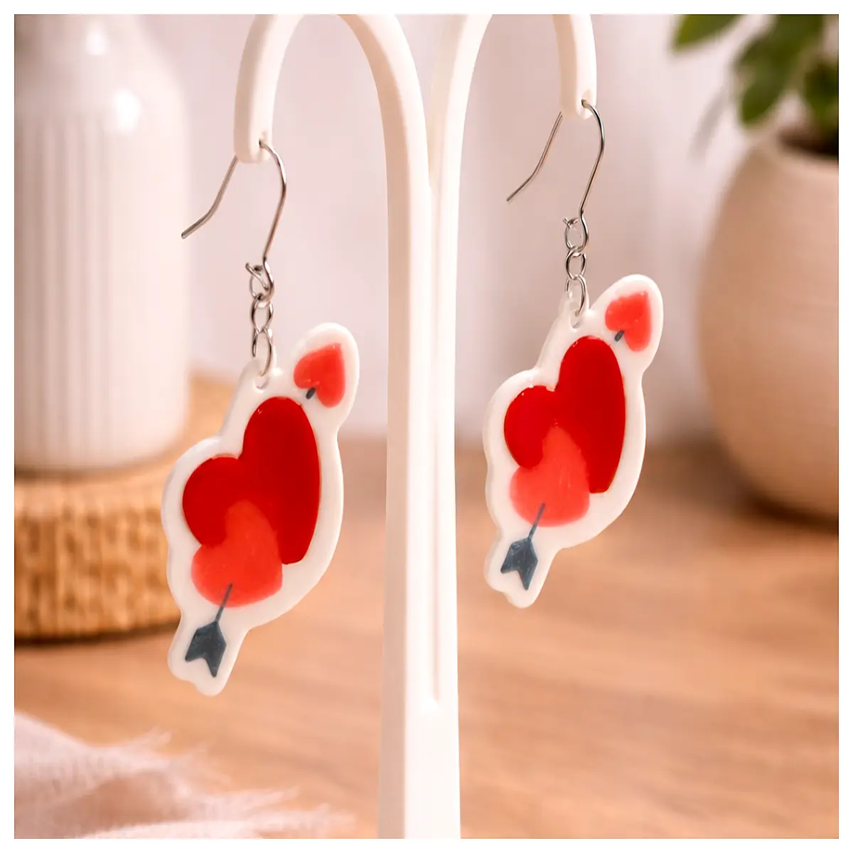 valentine s day earrings for women gold silver romantic gift jewelry