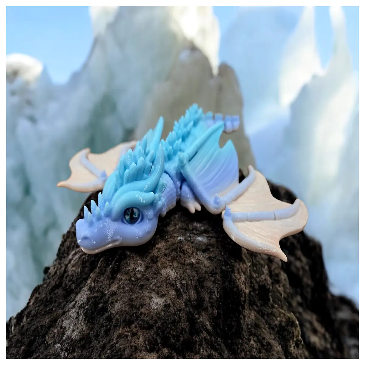 Ancient Ice Dragon 8mm Glass Eye Compatible Toy Dragon Model Accessories Dragon Eye Replacement Parts Realistic Dragon Eyes
