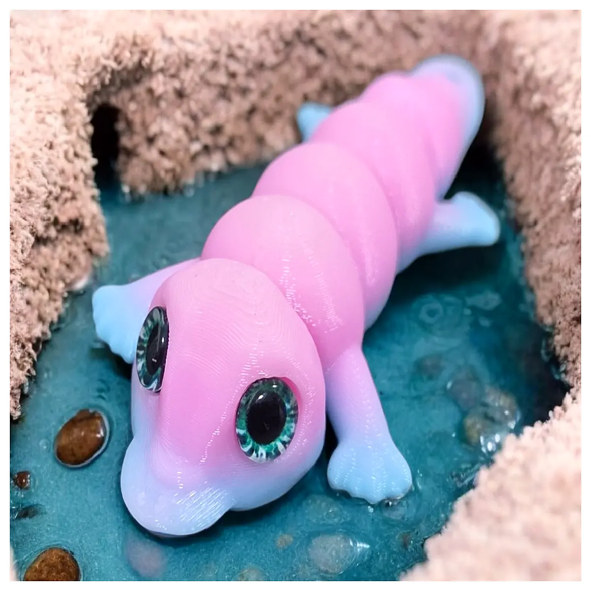Articulated Platypus Model 6mm Glass Eye Compatible Realistic Toy Pet Toy Collectible Platypus Accessories