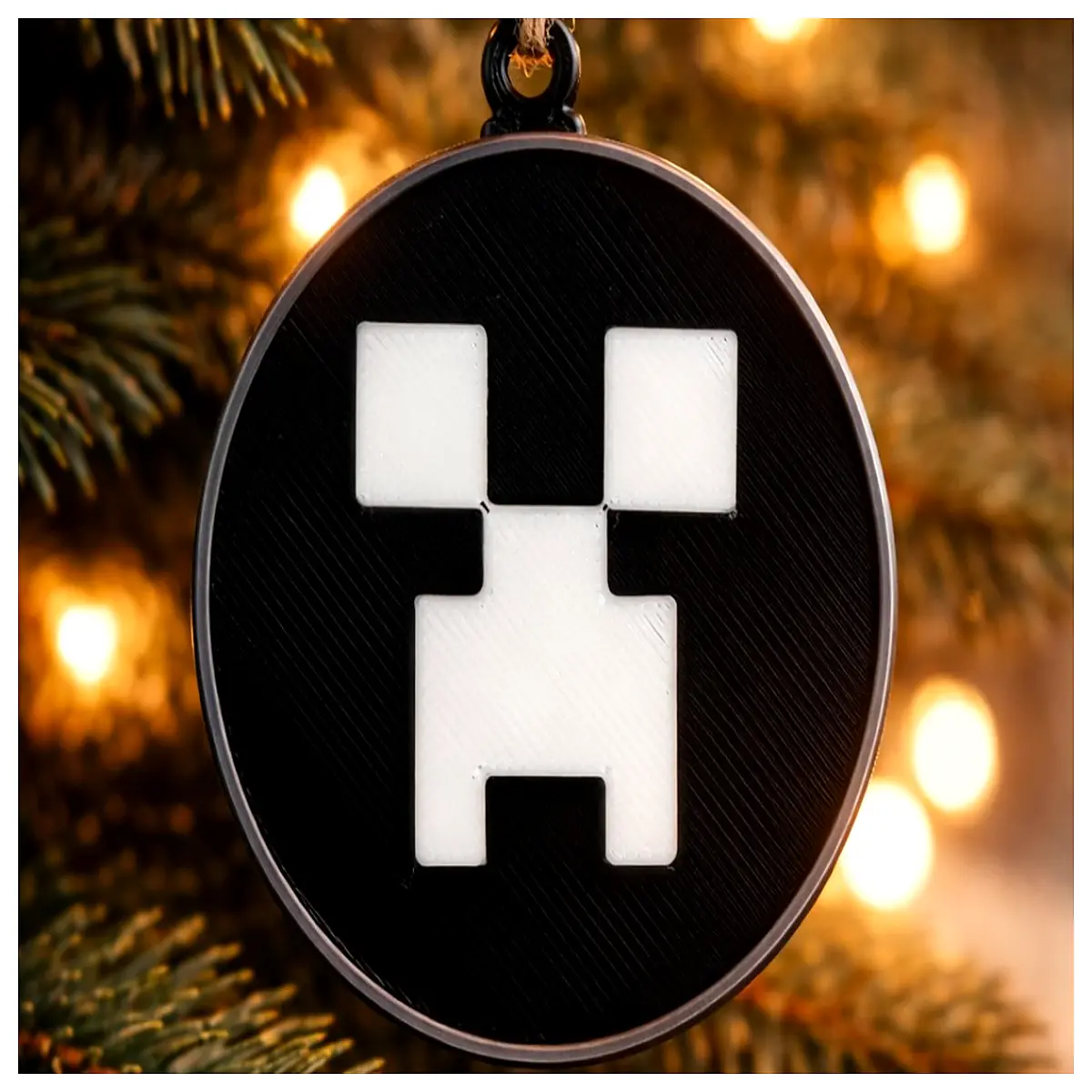 Pixel Horror Face Christmas Decoration Pixel Art Festive Ornament Christmas Gift Desk Decoration Anime Figurine