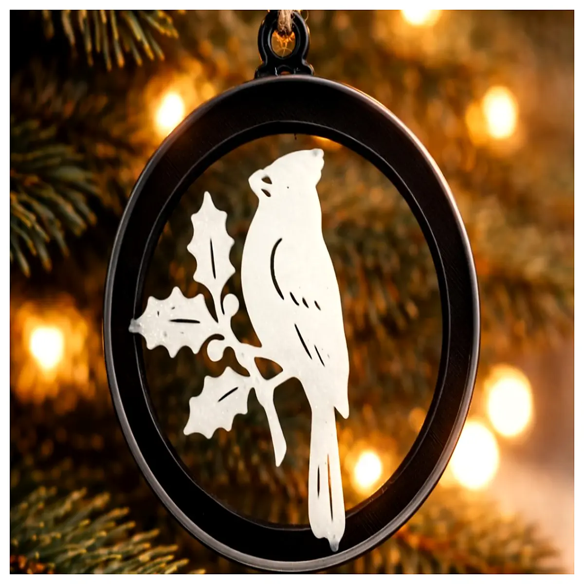 Winter Finch Yew Christmas Ornament Festive Hanging Decor Christmas Tree Accessories New Year Gift Home Decoration