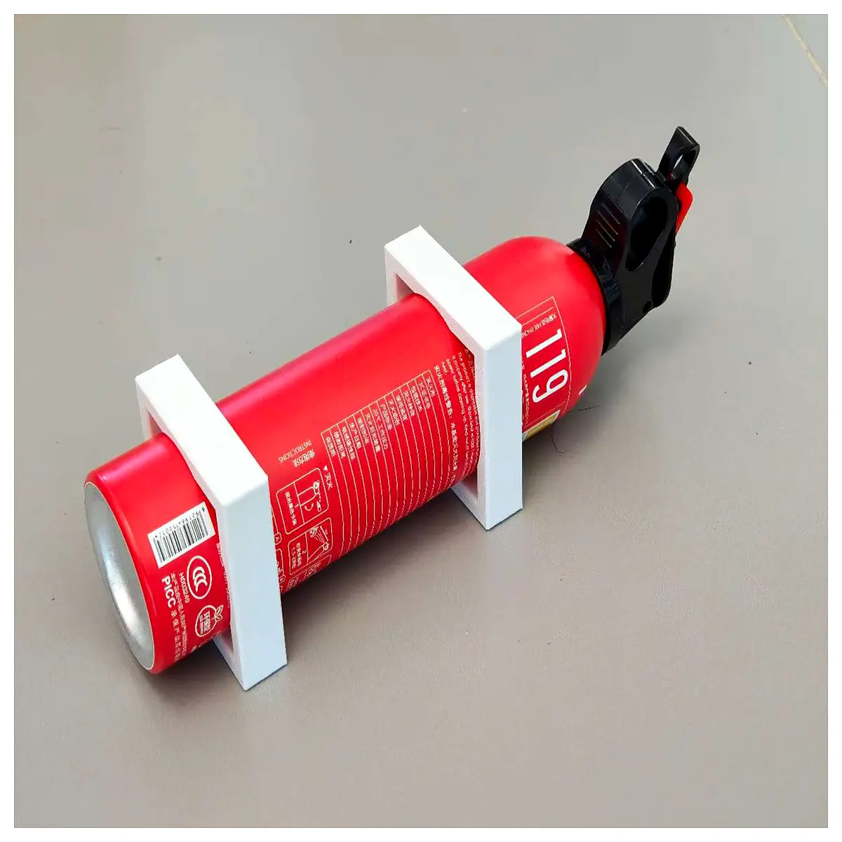 Cylindrical Fire Extinguisher Rolling Frame Anti Tip Fire Safety Accessories Fire Extinguisher Bracket Installation Parts