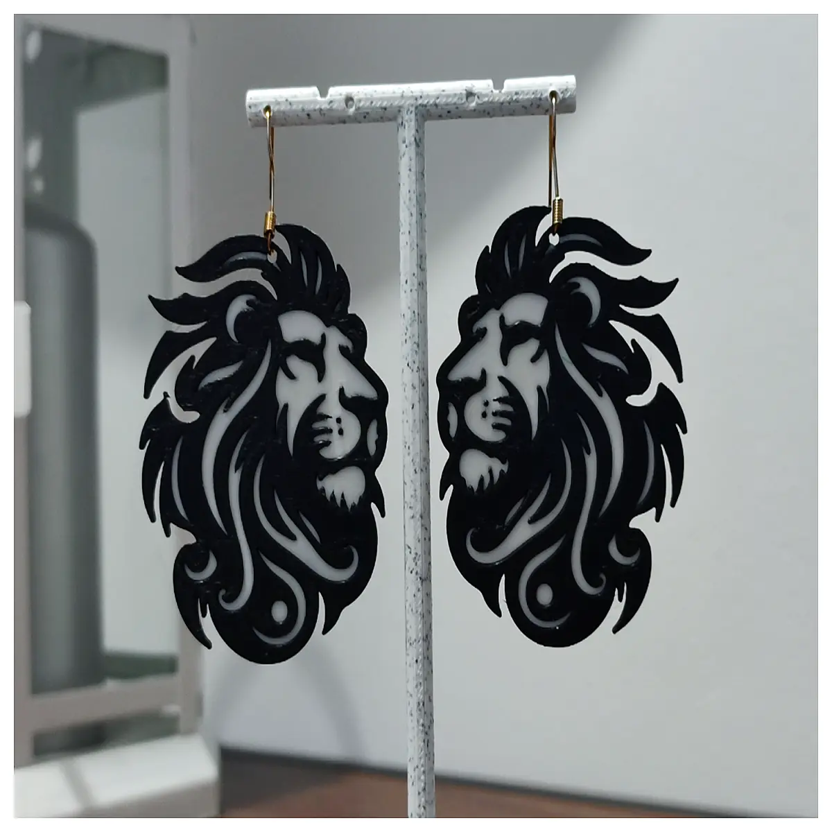 Ebony Horn Earrings Women s Natural Horn Jewelry Black Horn Drop Earrings Elegant Vintage Ear Stud Black Wood Ear Accessories