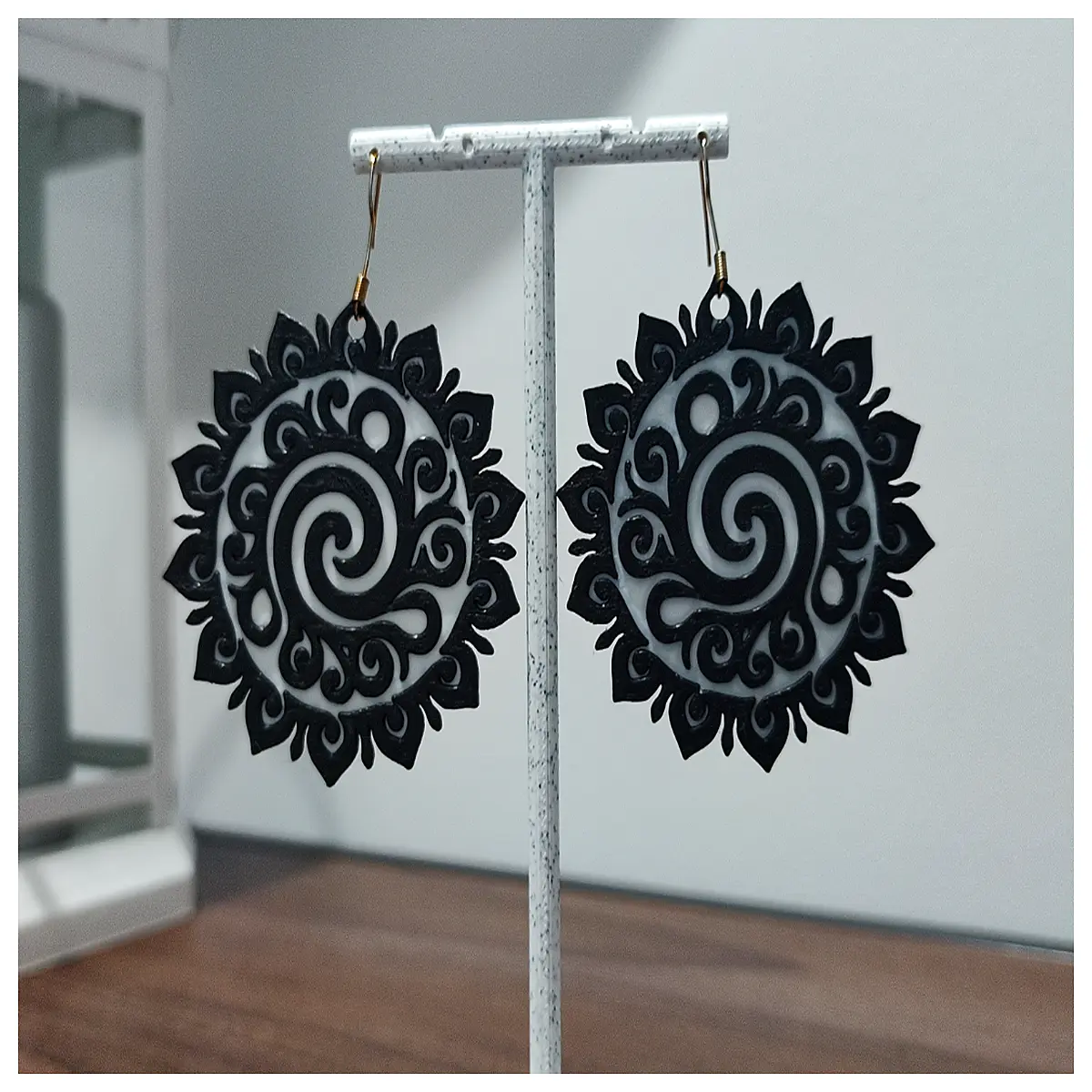 Spiral Solar Eclipse Earrings Women s Style Sun System Earring Gradient Design Elegant Fashion Personality Accessories Daily Wear
