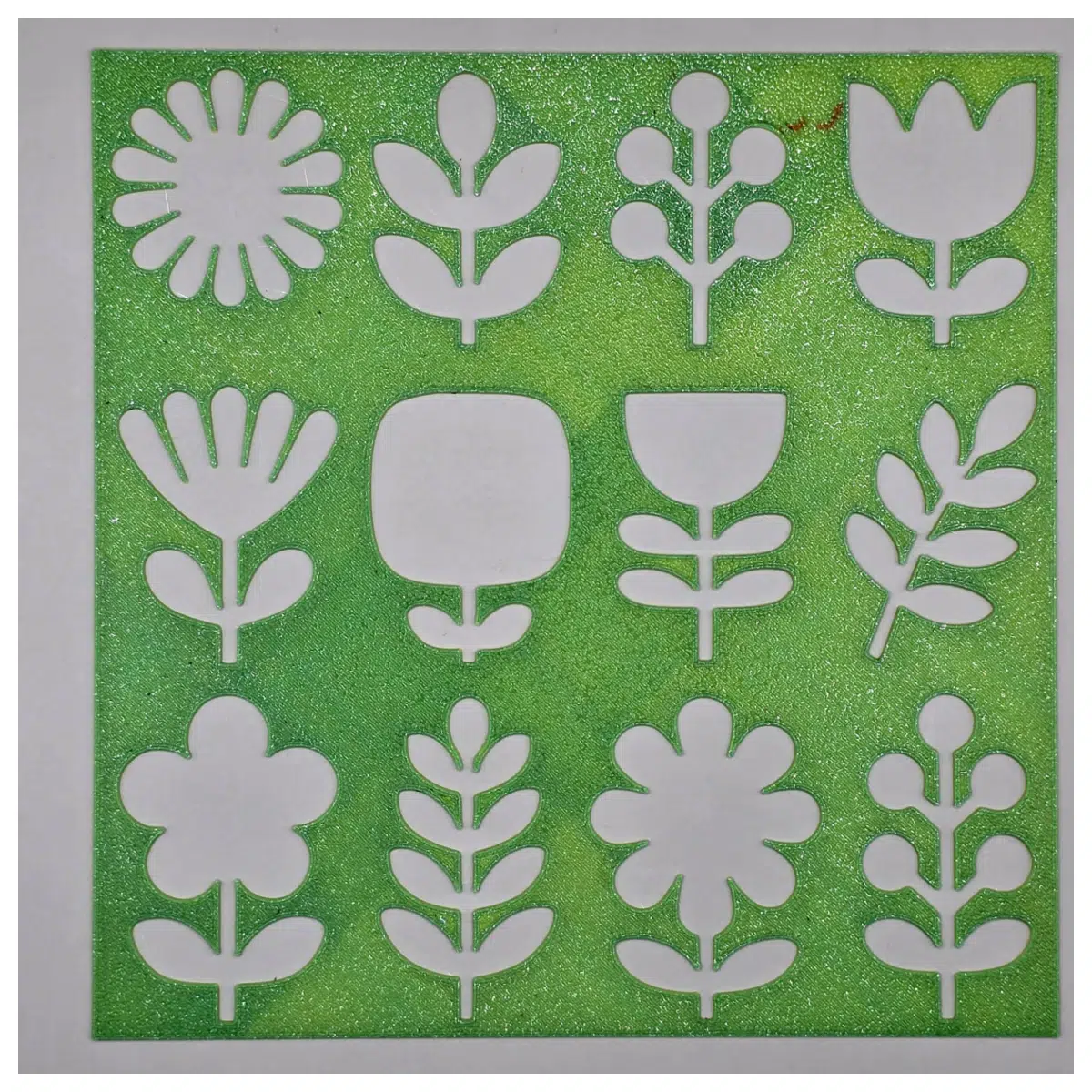 spring floral cutout stencils for painting reusable flower templates for crafts nature pattern stencil for wall art