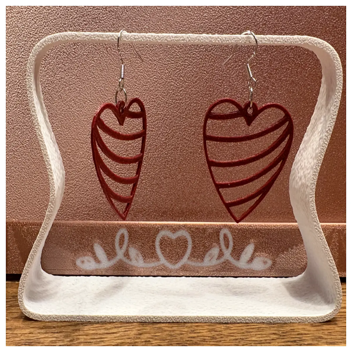 Valentine s Day Earrings Her Romantic Bright Red Elegant Jewelry Anniversary Present Surprise