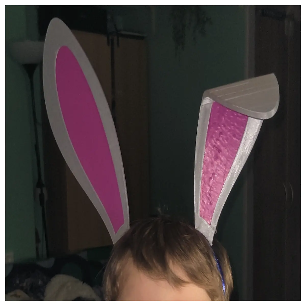 cute bunny ears headband for women girls soft plush hair accessory party costume