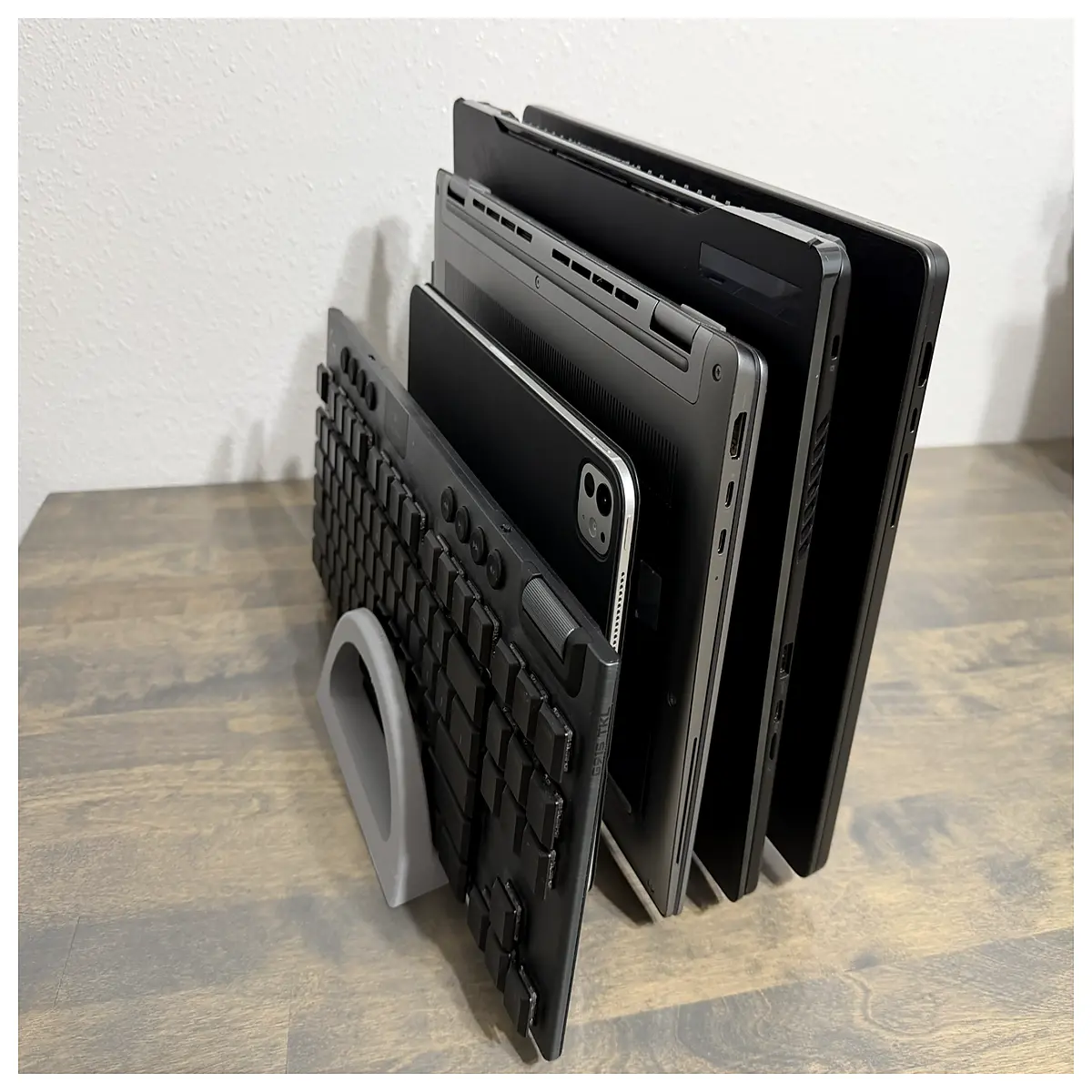 Multi Laptop Vertical Stand 9 Inch 5 Slot V2 Laptop Stand Desktop Computer Accessory Adjustable Support