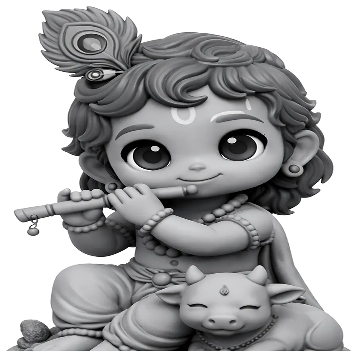 baby krishna idol statue cute infant lord krishna figurine kids religious gifts hindu deity home decor