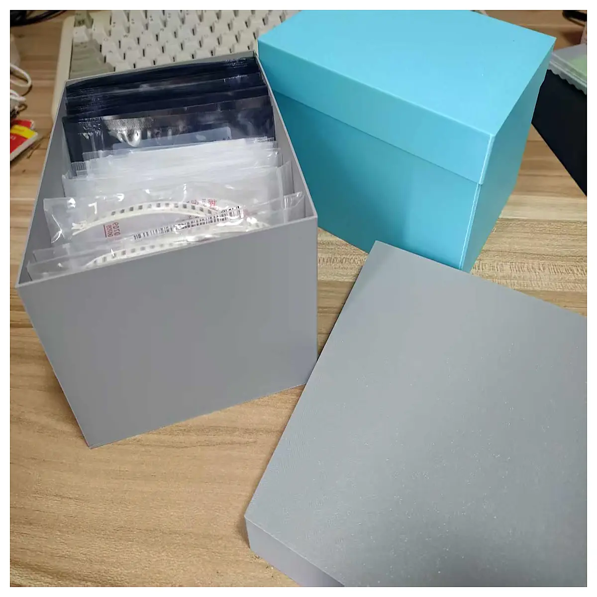 small parts organizer box with compartments for screws beads craft supplies storage container