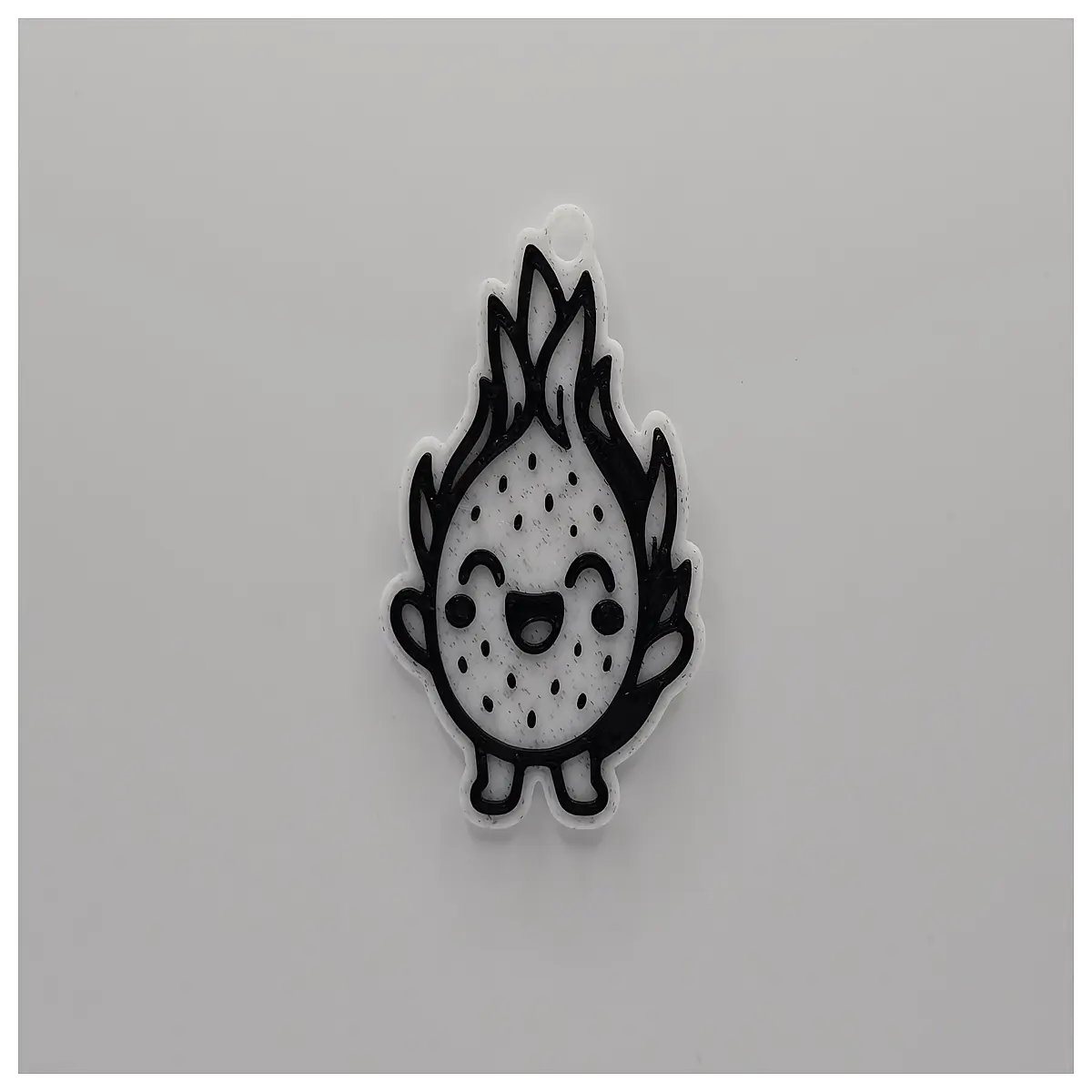 Cute Fire Dragon Fruit Keychain Fun Fruit Charm Phone Decoration Friends Dragon Fruit Accessory