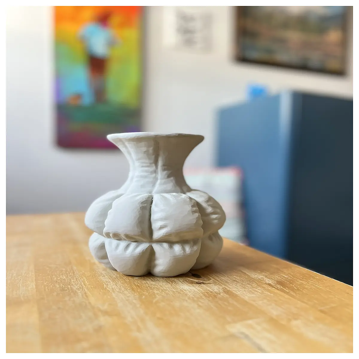 Vase Sculpture Art Decor Organic Sculpture Fish Carving Art Collection