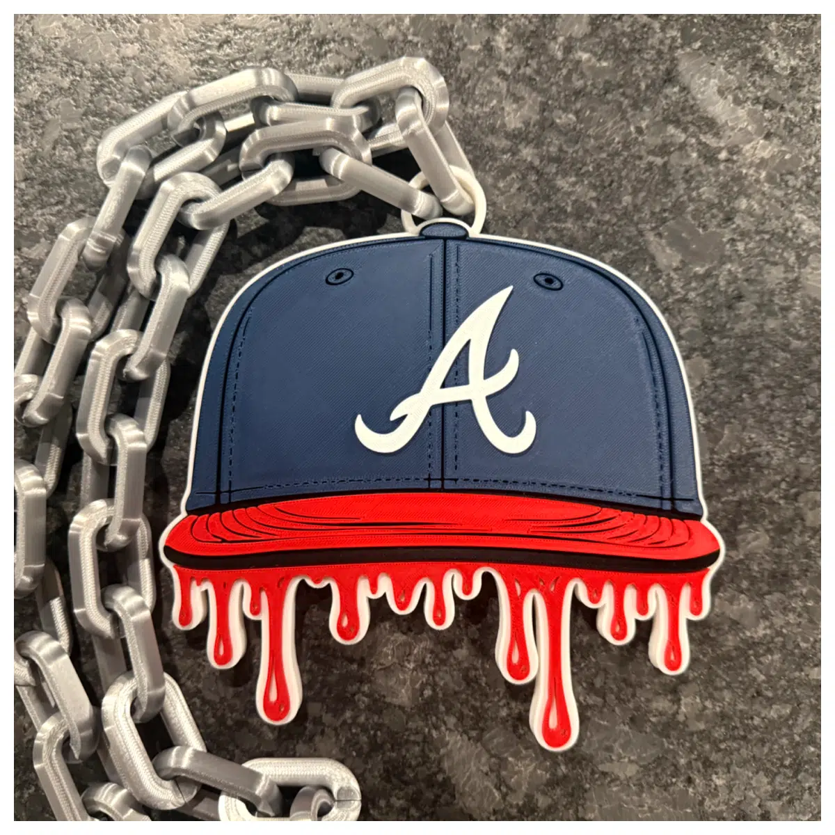 Atlanta Braves Baseball Cap Chain Accessory Hat Decoration Sport Cap Hip Hop Cap Hat Accessories Men s Women s