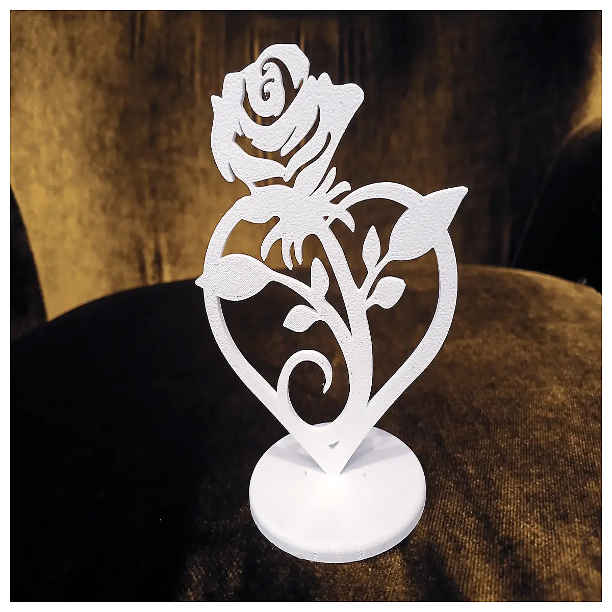 Shaped Rose Display Stand Set Romantic Gift Showcase Rose Flower Holder Wedding Decoration Forever Flower Stand