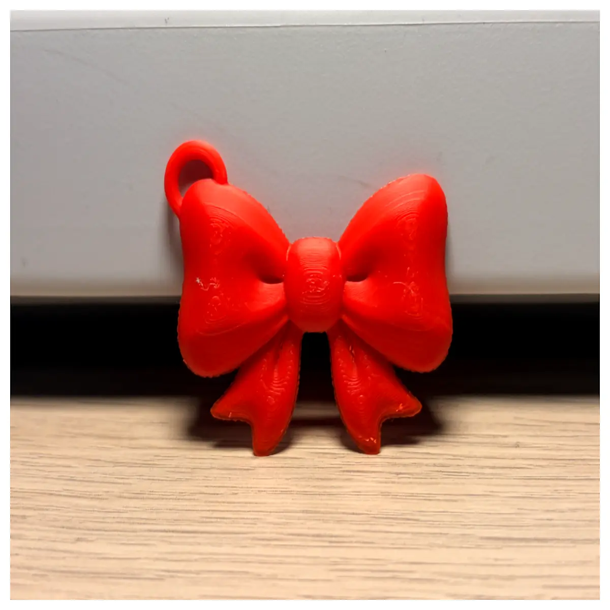 Elegant Red Bow Keychain Decoration Phone Charm Keychain Accessory Women s Gift Creative Present Accessory
